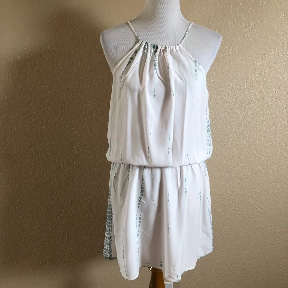 Micheal Stars Tie Dye Halter Mini Dress M New
